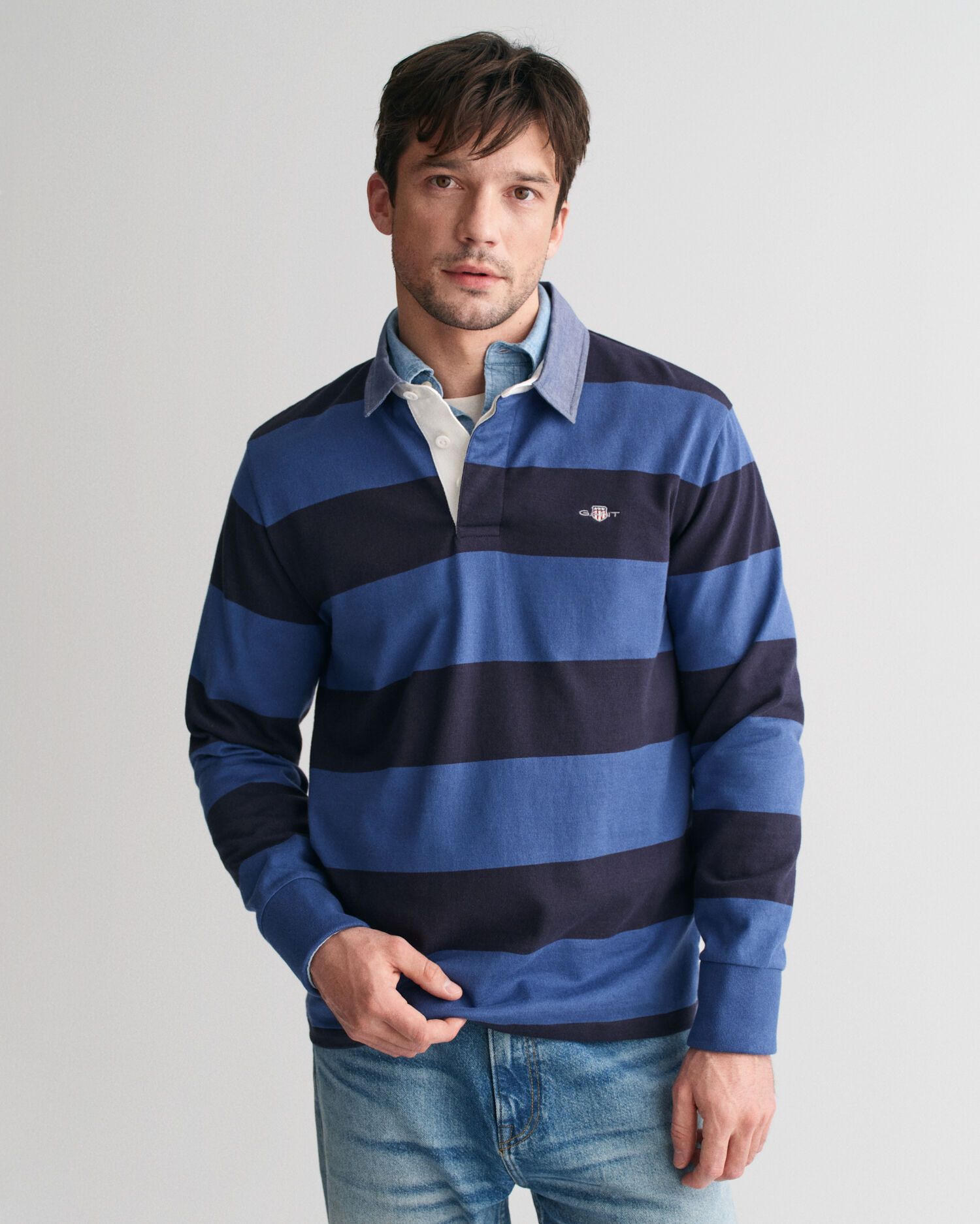Polos manga larga hombre gant top