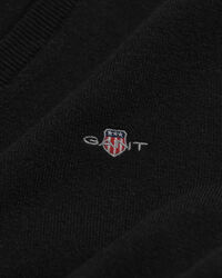 Jersey de cuello de pico en lana de oveja muy fina