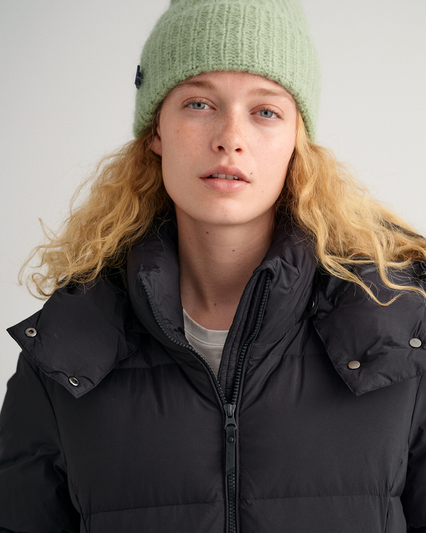 Abrigo de largo completo y plumón