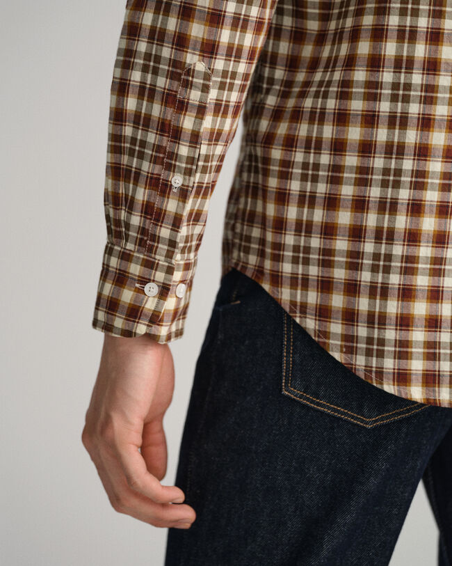 Camisa Regular Fit de velarte en tela escocesa