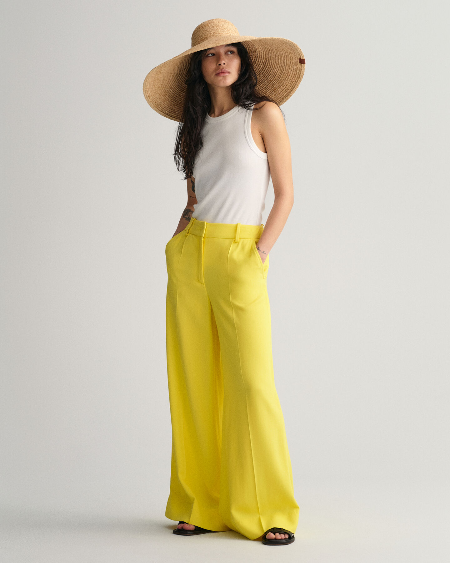 Pantalones de pernera ancha Fluid