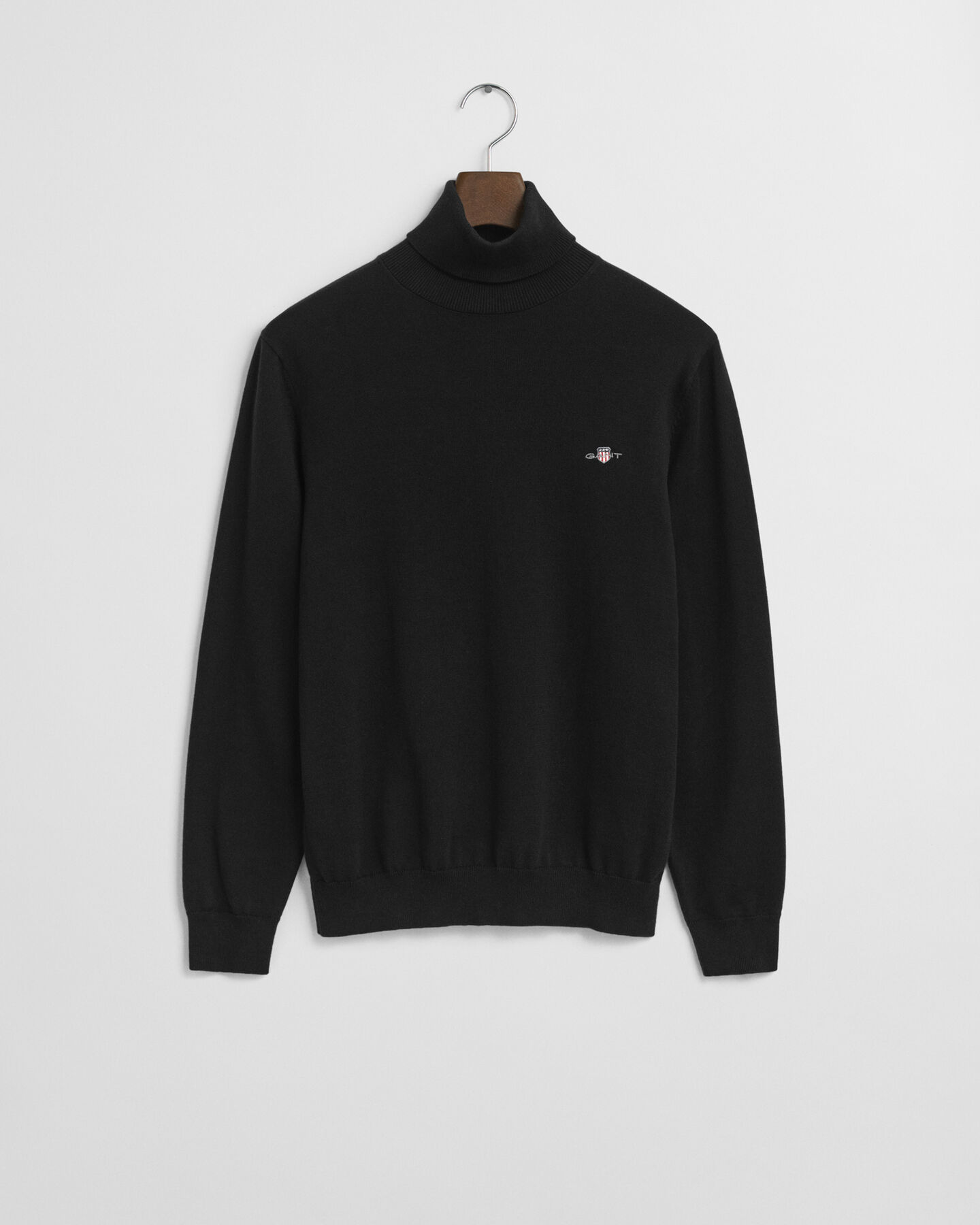 Jersey clásico de algodón con cuello de cisne