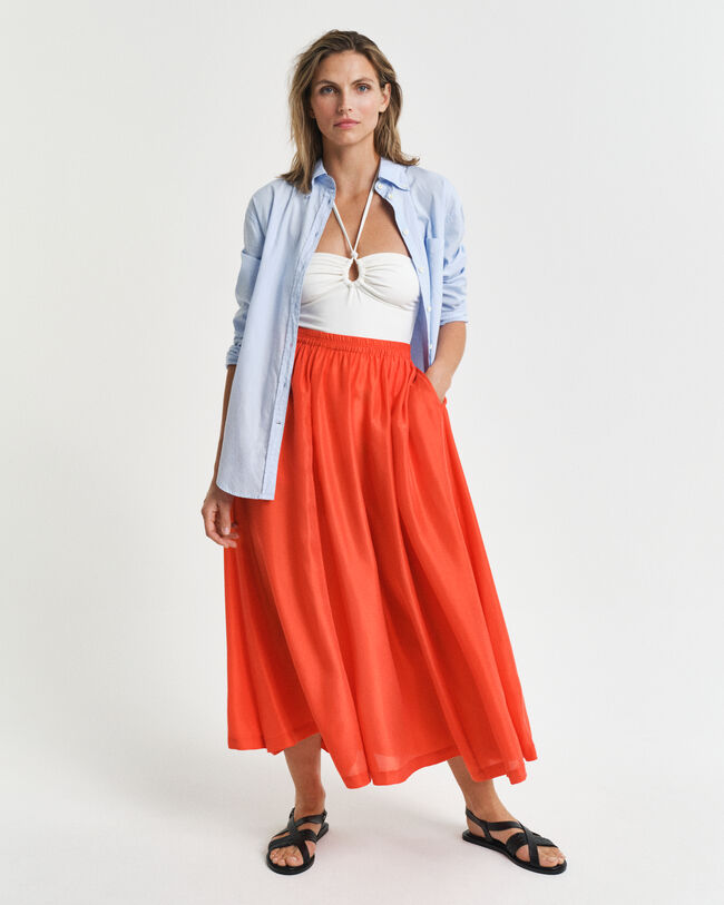 Falda de seda habotai