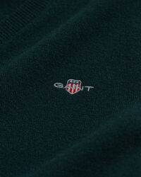 Jersey de cuello de pico en lana de oveja muy fina