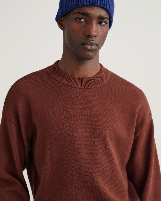 Jersey de cuello redondo en algod&oacute;n Supima