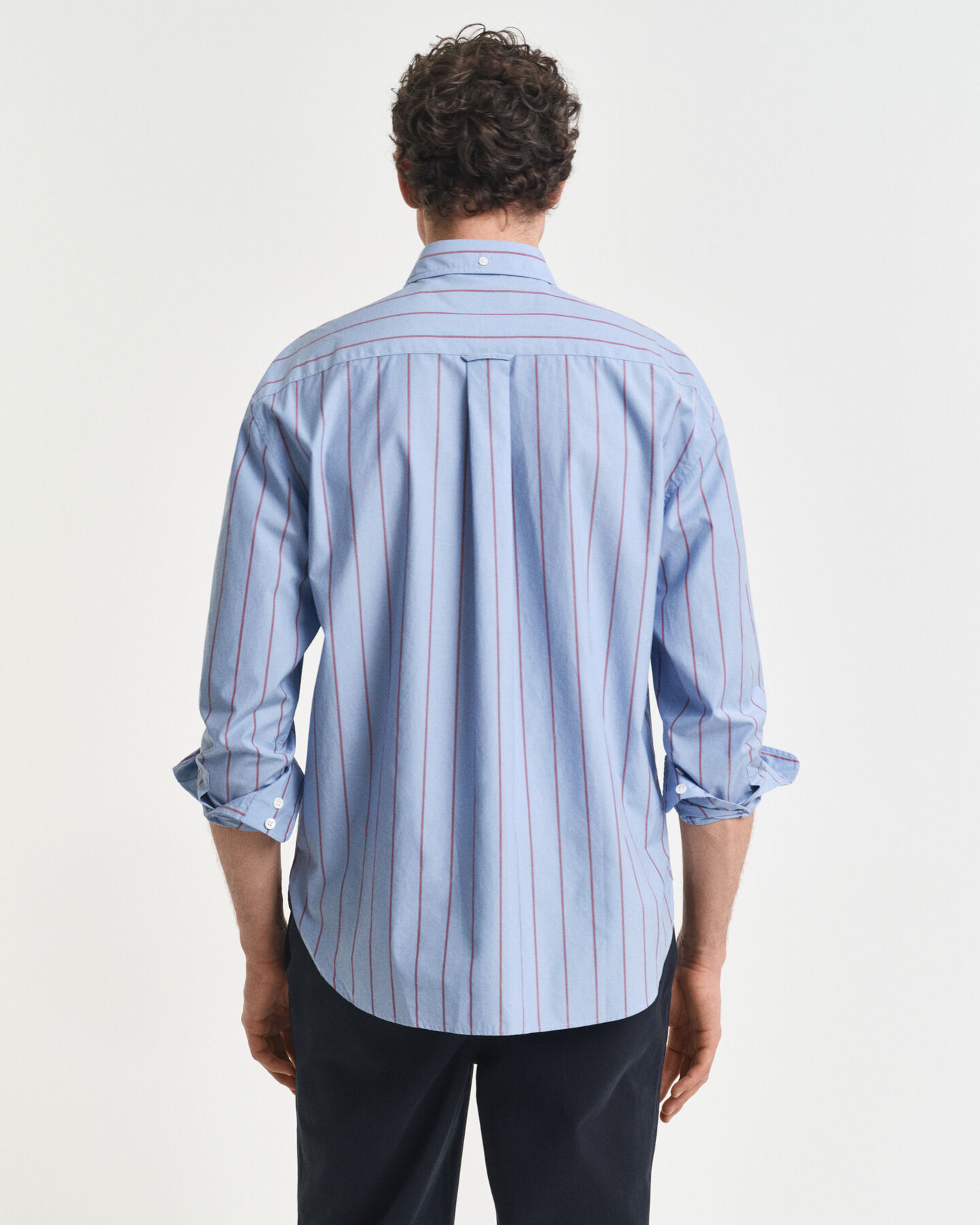 Camisa Relaxed Fit Heritage Poplin a rayas