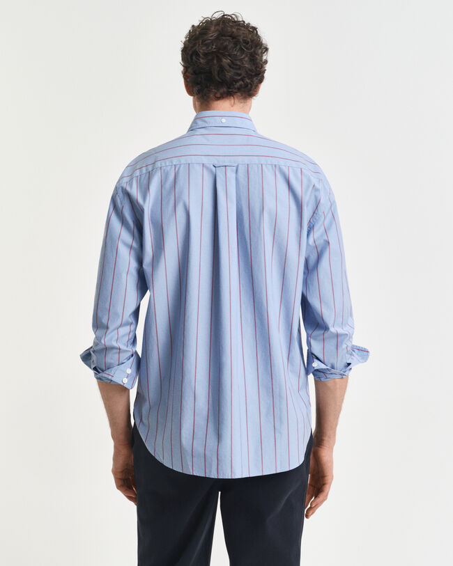 Camisa Relaxed Fit Heritage Poplin a rayas