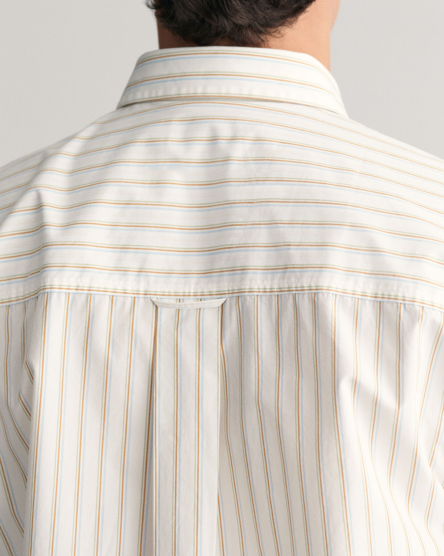 Camisa Relaxed Fit de manga corta Heritage Poplin a rayas