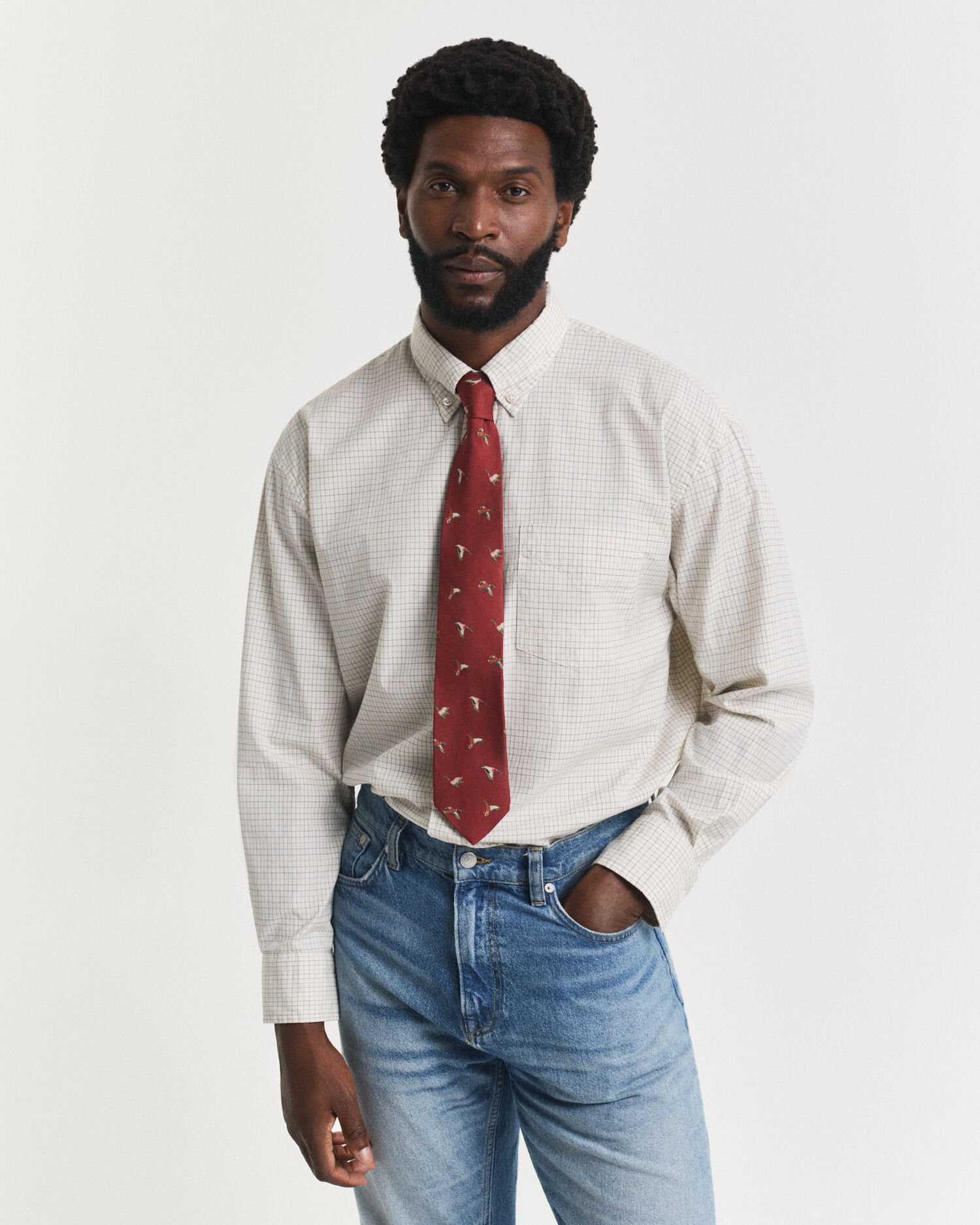 Camisa Oxford Oversized Fit a cuadros Luxury