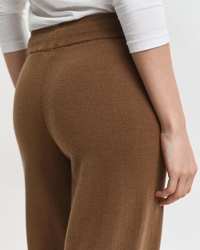 Pantalones de punto muy fino de lana de oveja