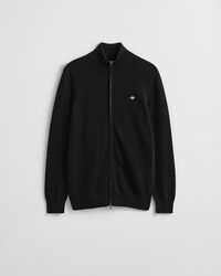 Cárdigan de algodón con cremallera Casual