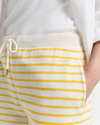 Pantalones cortos de punto a rayas bretonas