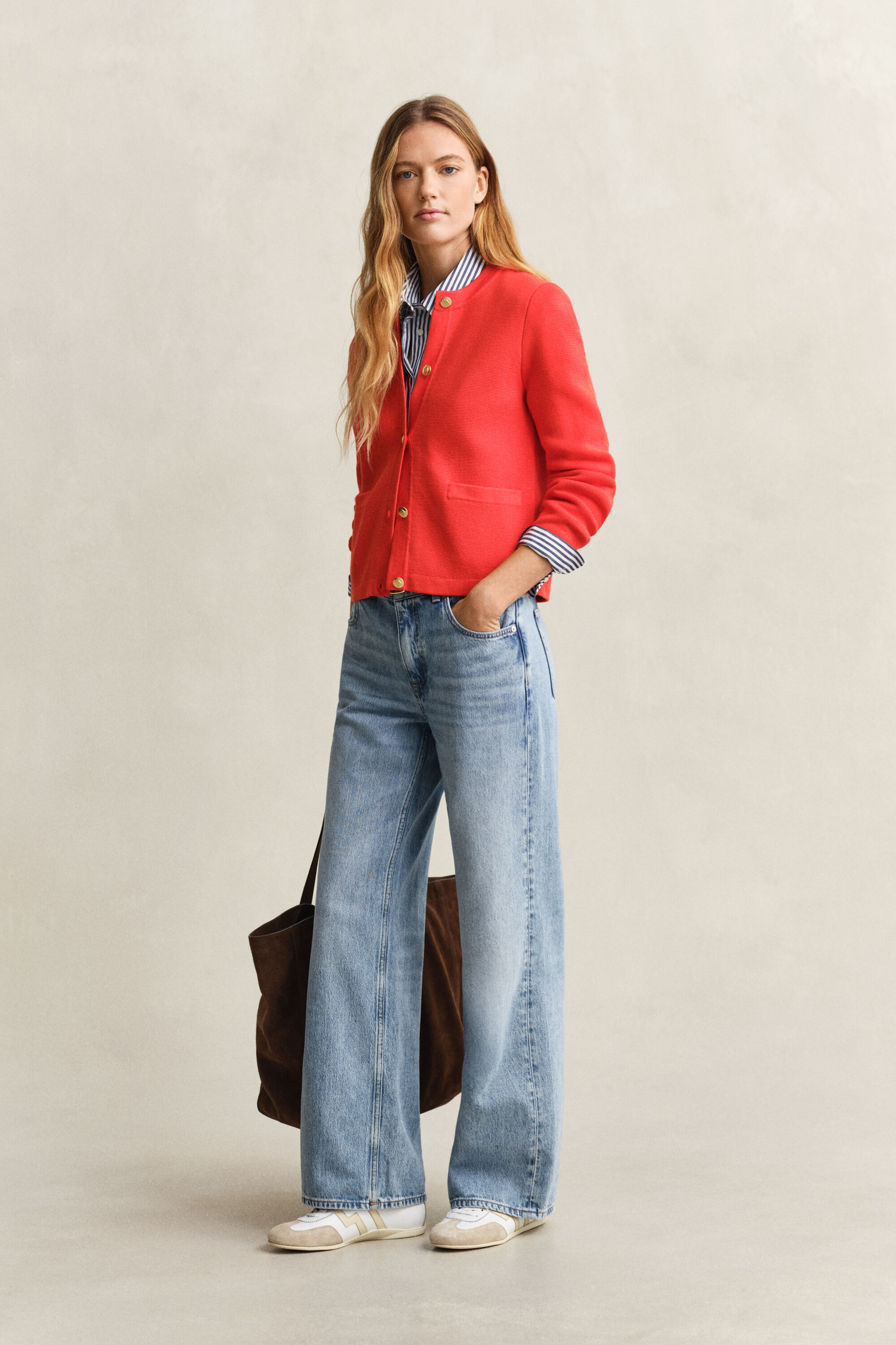 Chaqueta de punto de algodón