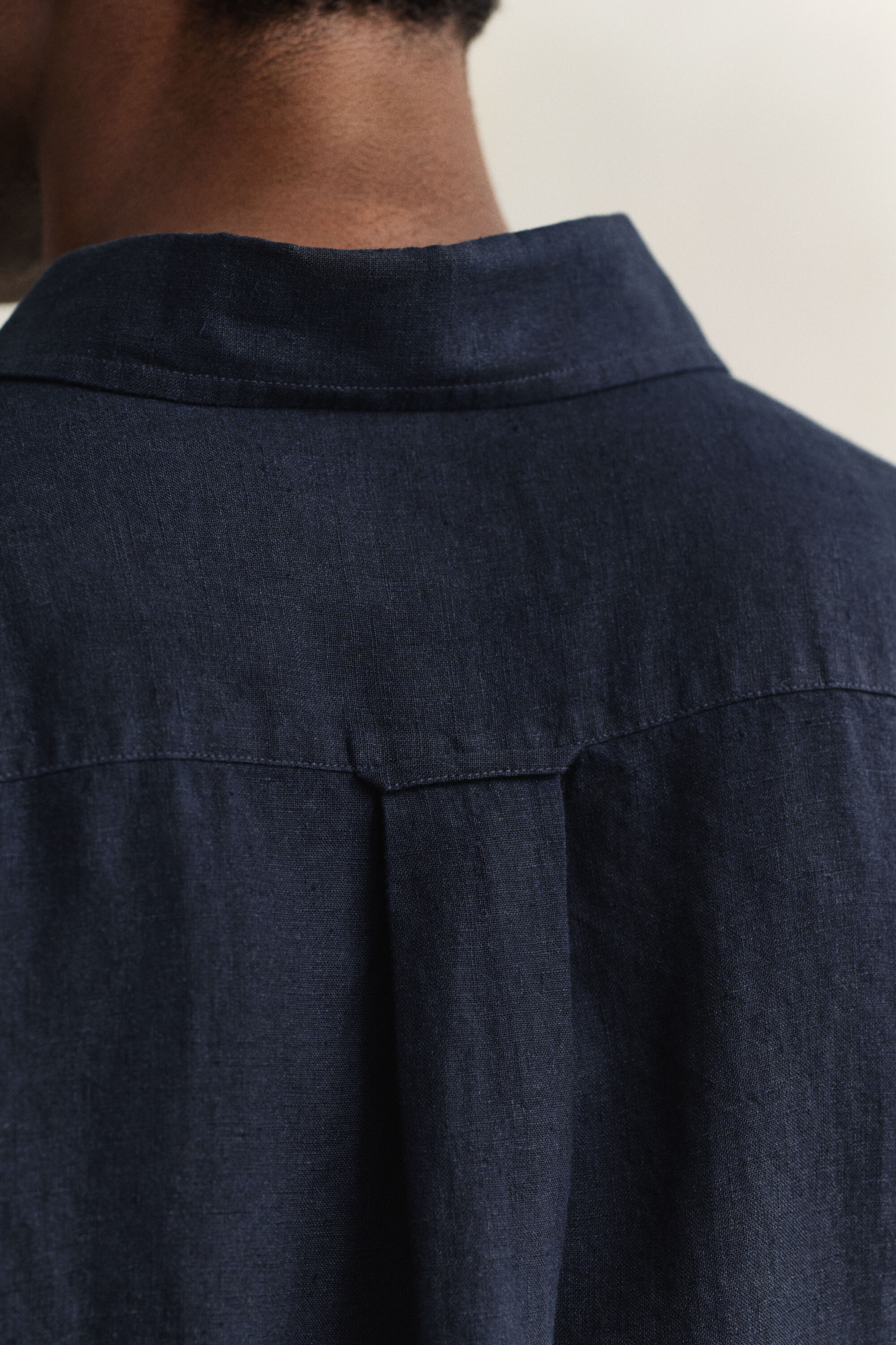 Camisa de manga corta de lino