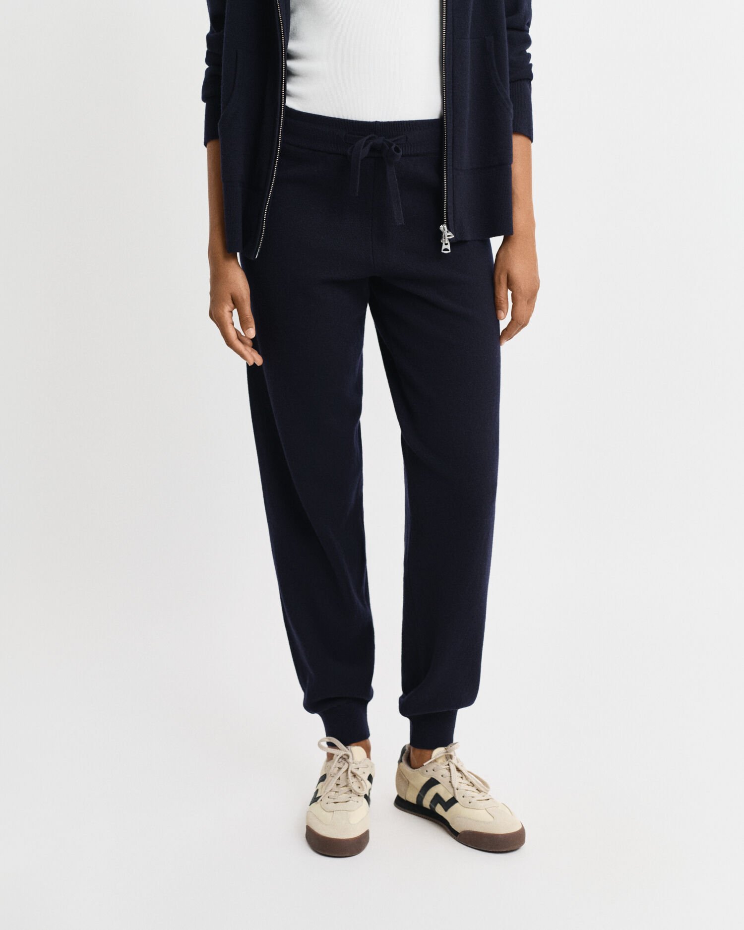 Pantalones de punto muy fino de lana de oveja