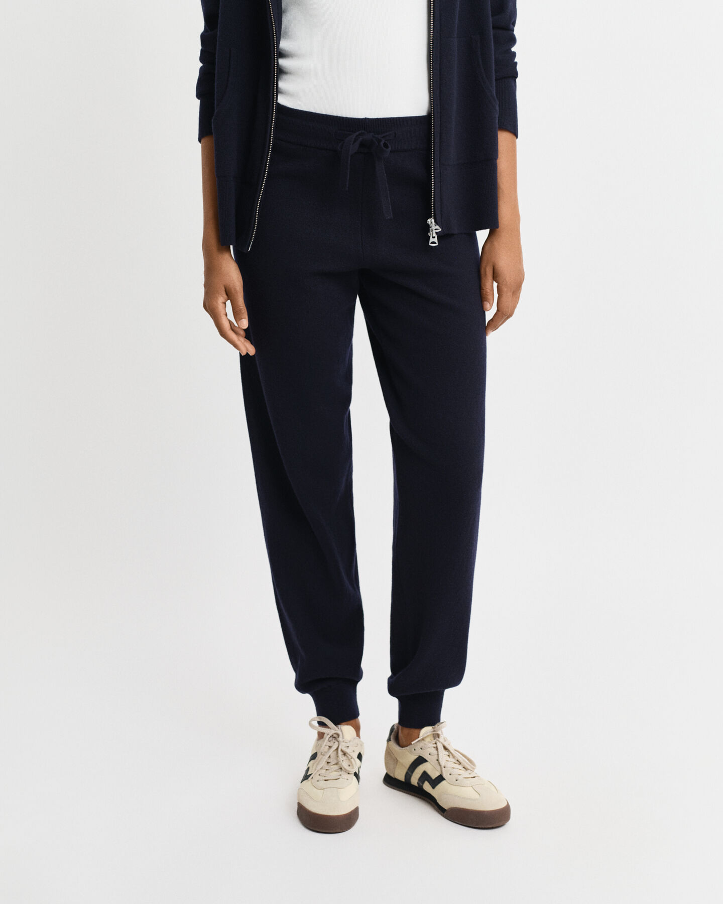 Pantalones de punto muy fino de lana de oveja