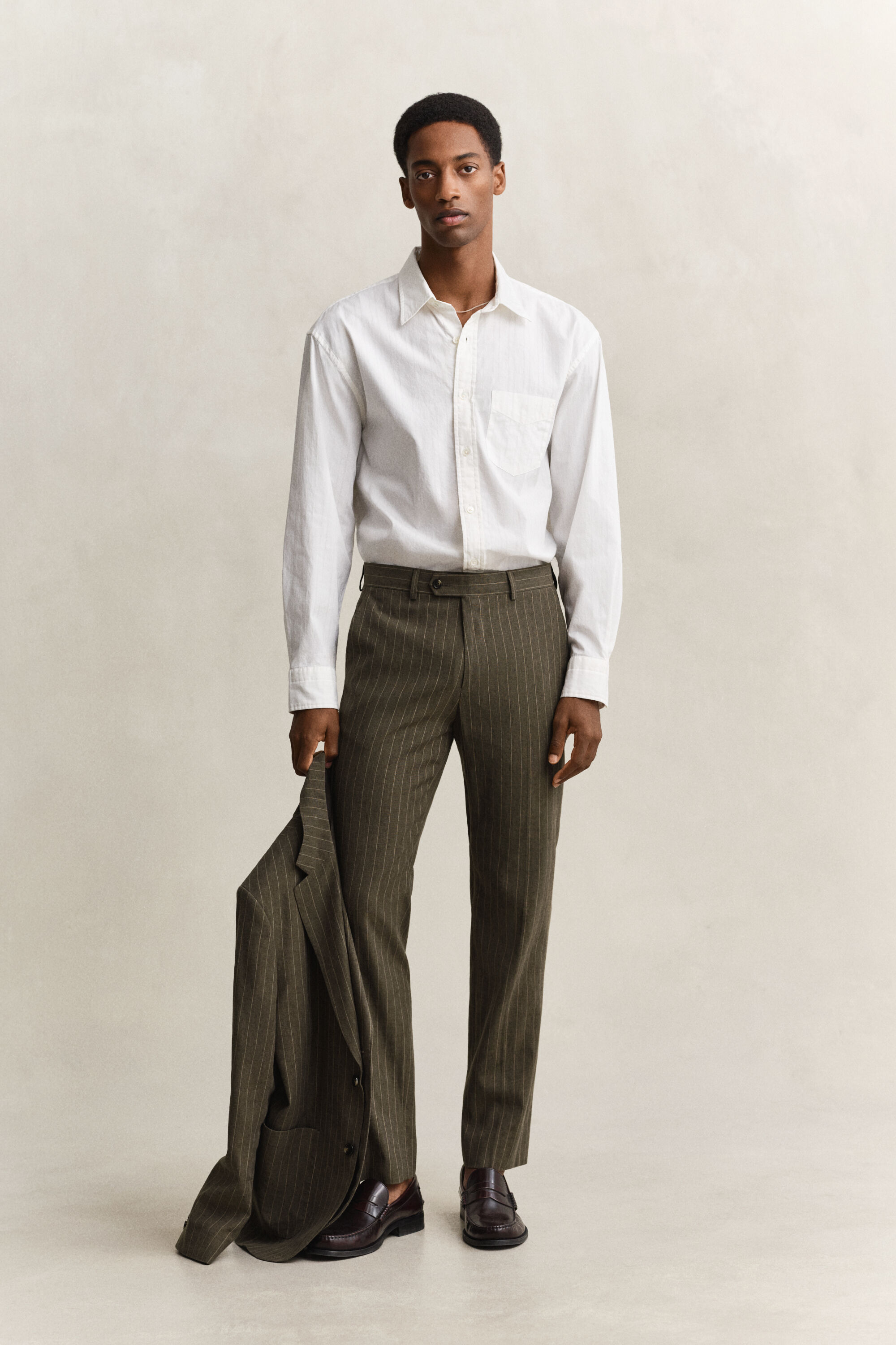 Camisa Relaxed Fit Dobby Stripe