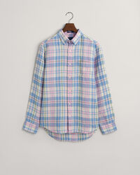 Camisa Regular Fit de lino y madr&aacute;s