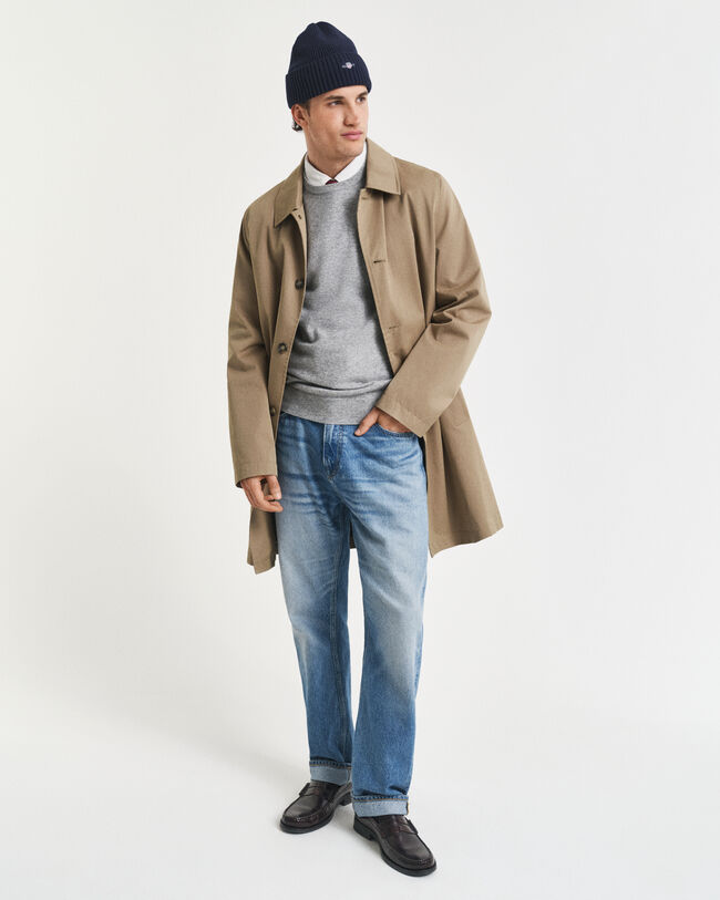 Jersey de cuello redondo en lana de oveja muy fina