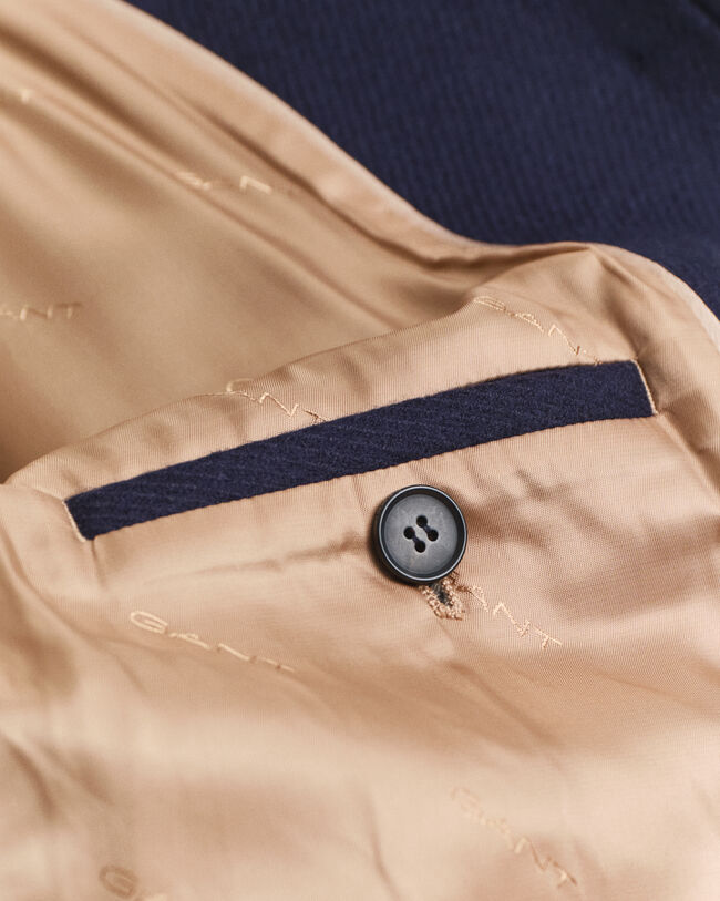 Gabán corto en mezcla de lana