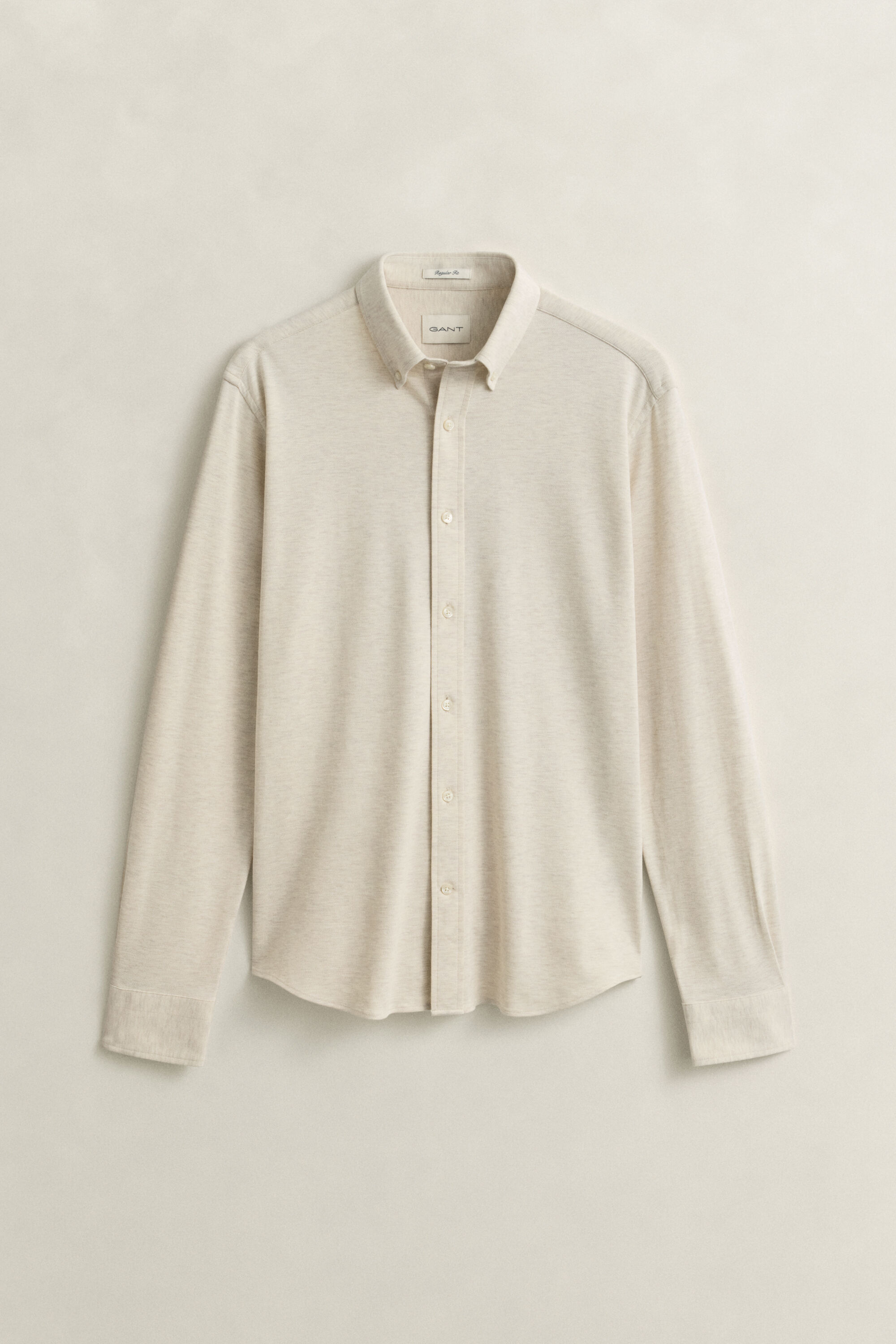 Camisa de punto de piqué elástico