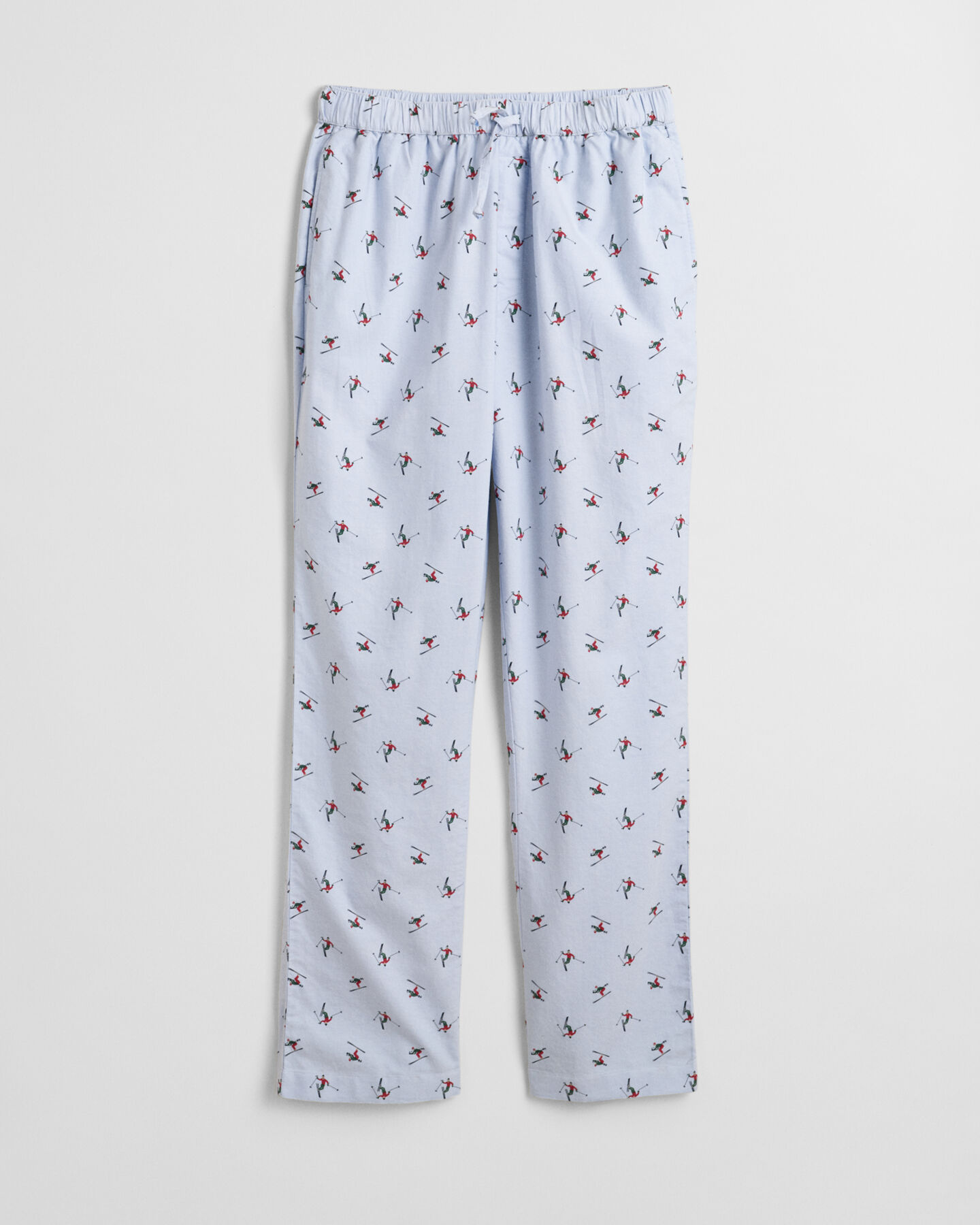 Pantalones de pijama Oxford con estampado de esquí