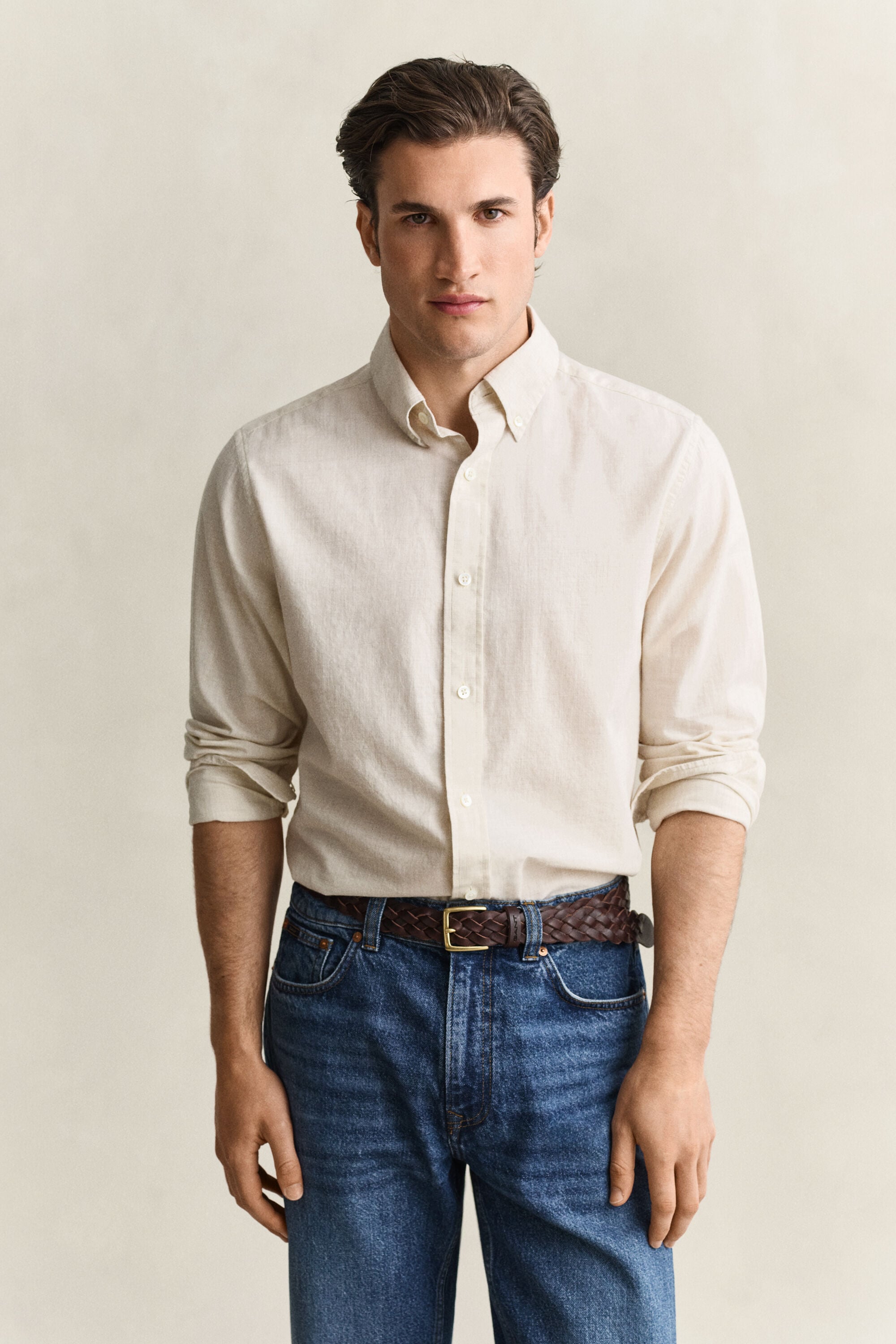 Camisa de algodón y cachemir