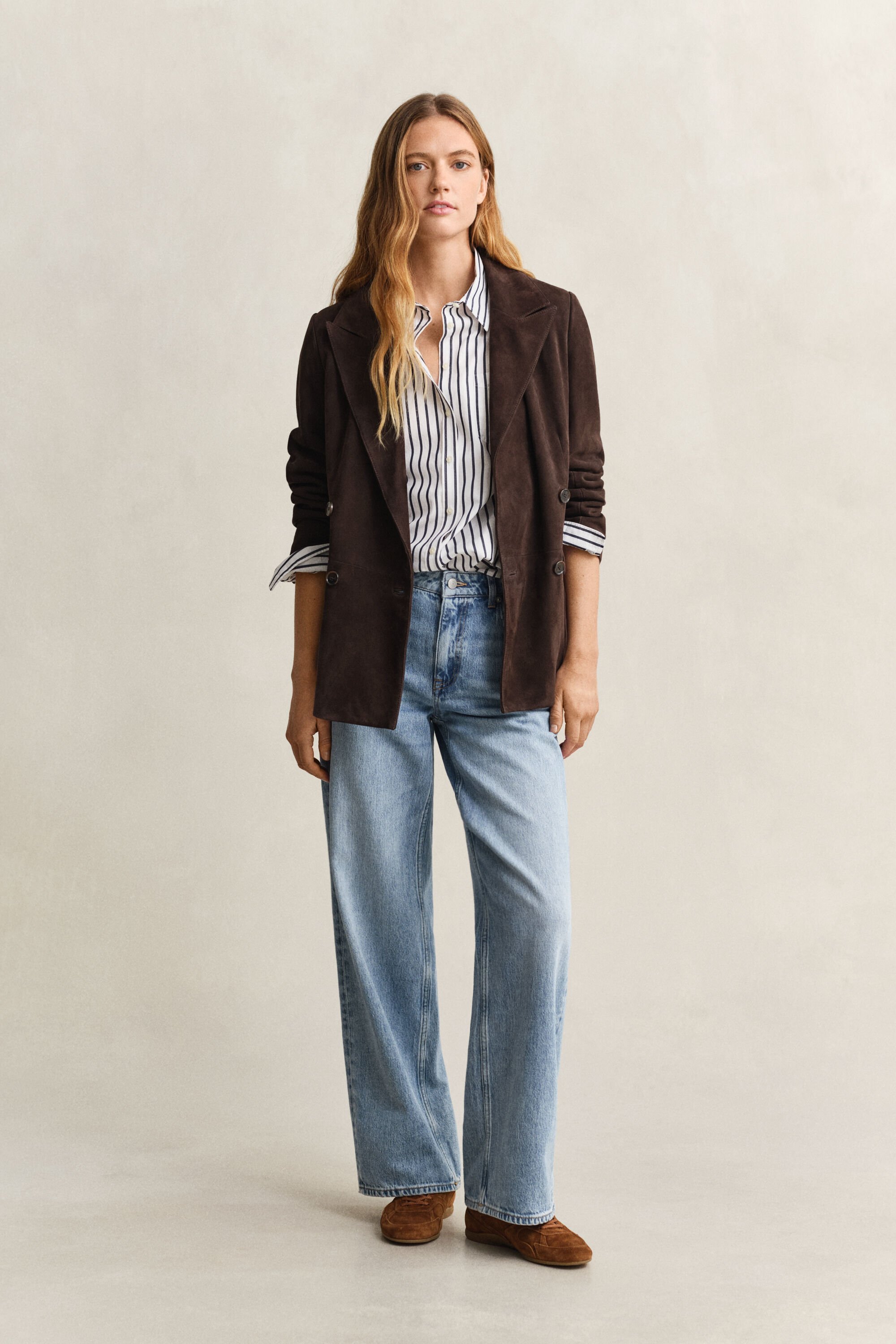 Camisa Relaxed Fit clásica de popelina a rayas