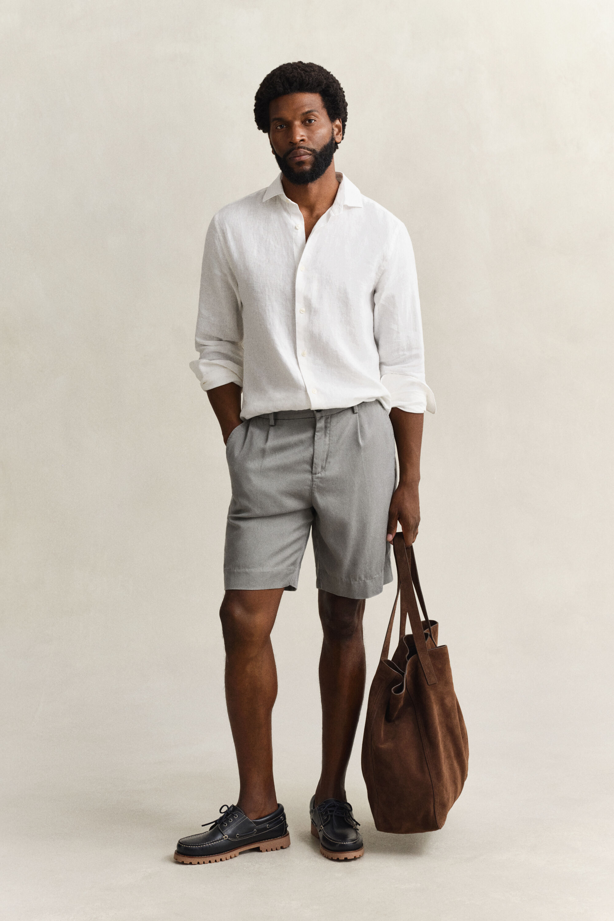 Pantalones cortos de lyocell