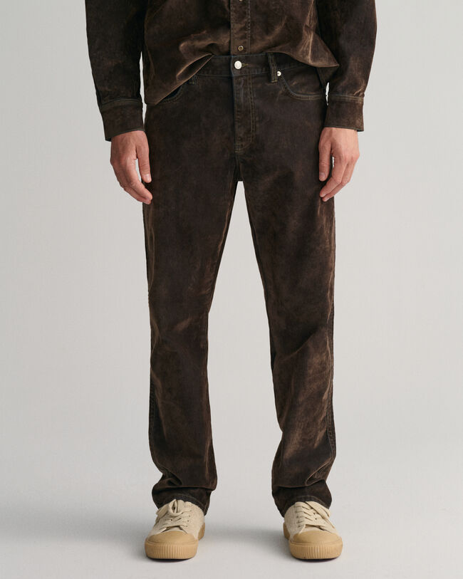 Vaqueros Relaxed Fit aterciopelados Flocked