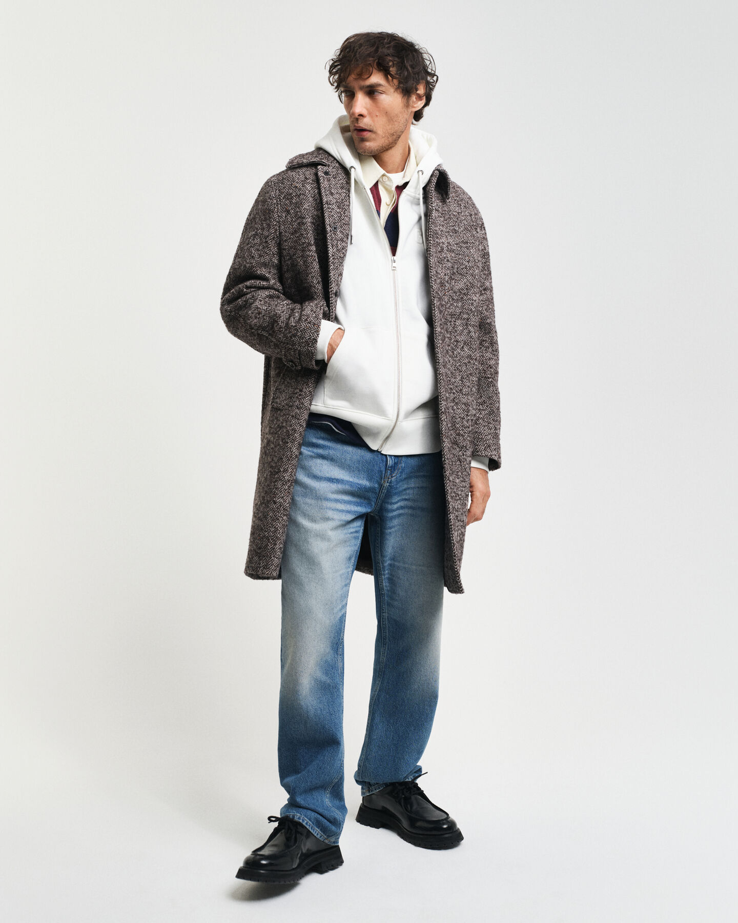 Sudadera con capucha y cremallera Embossed