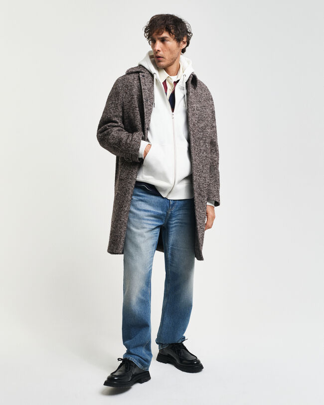 Sudadera con capucha y cremallera Embossed