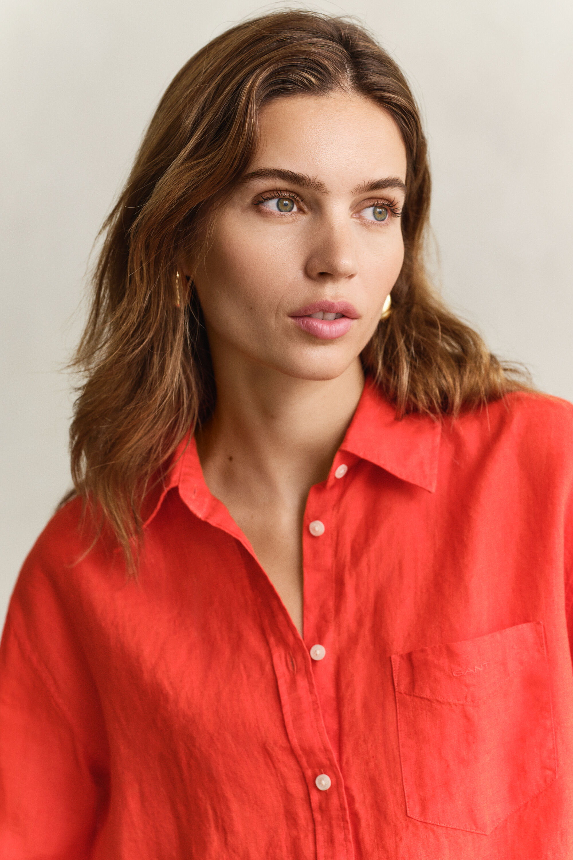 Camisa Relaxed Fit de lino