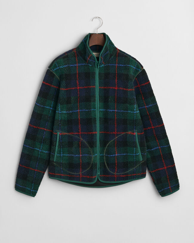 Chaqueta polar a cuadros