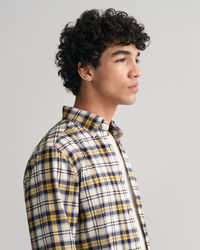Camisa Oxford Regular Fit cepillada a cuadros