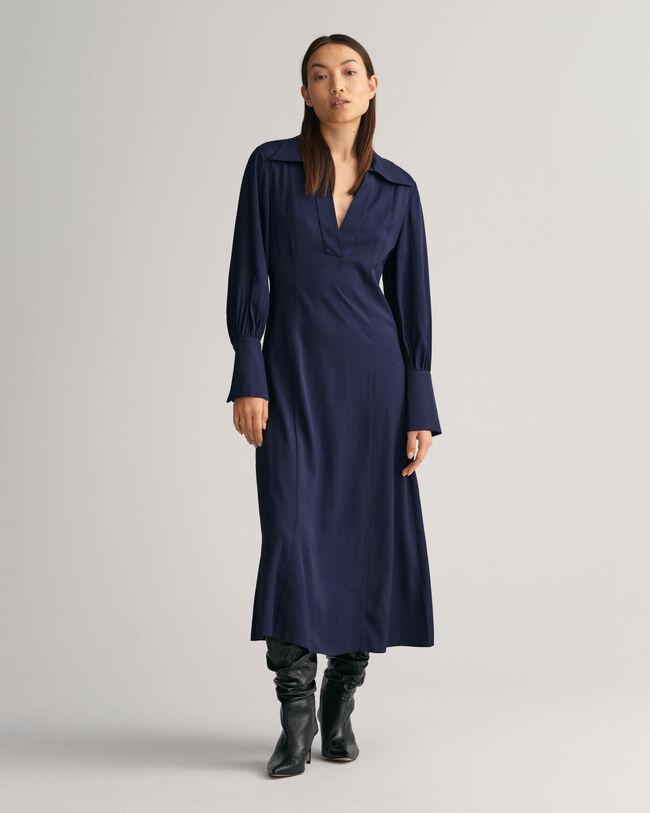 Vestido Slim Fit con puños anchos