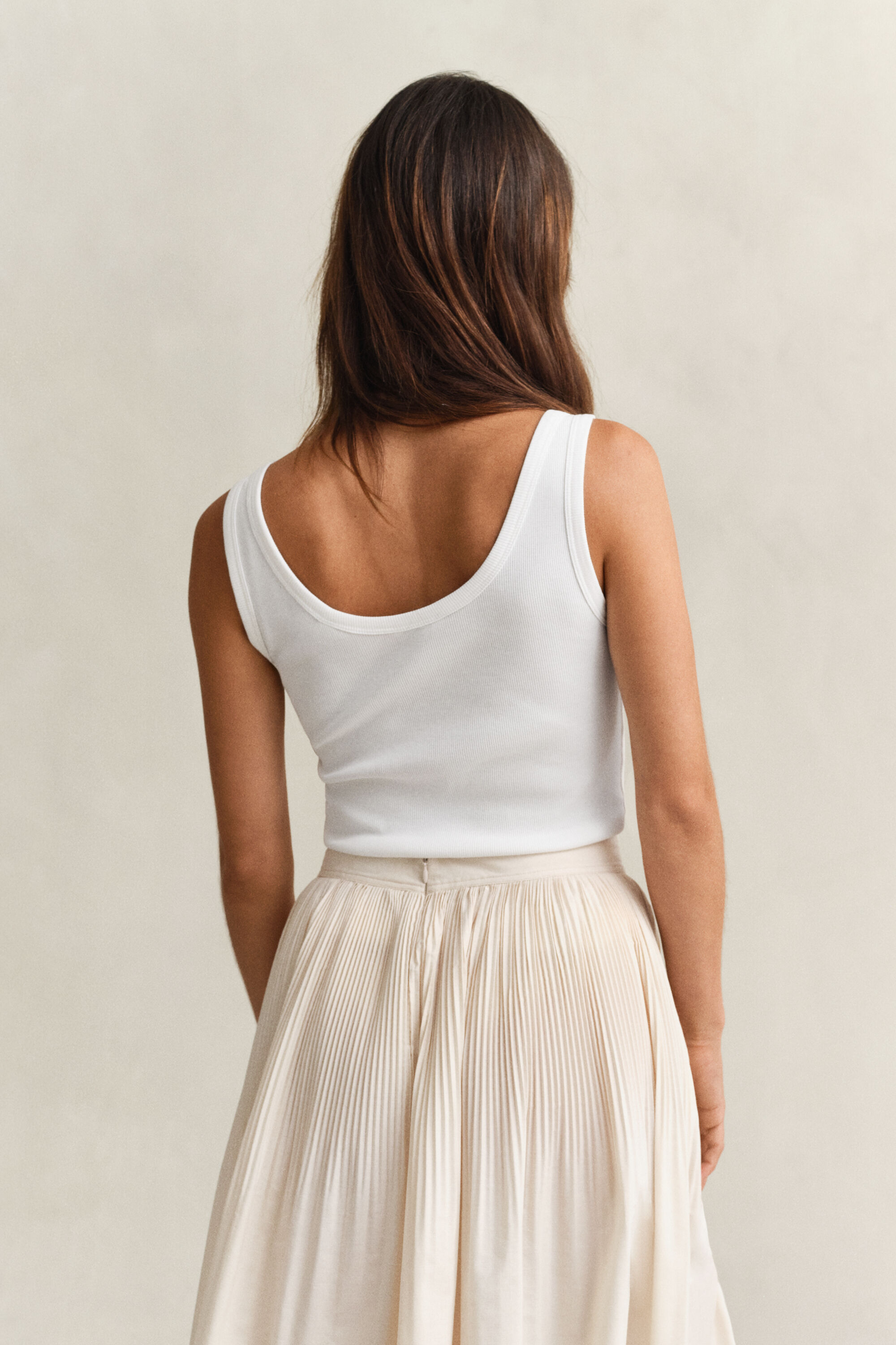 Camiseta de tirantes acanalada