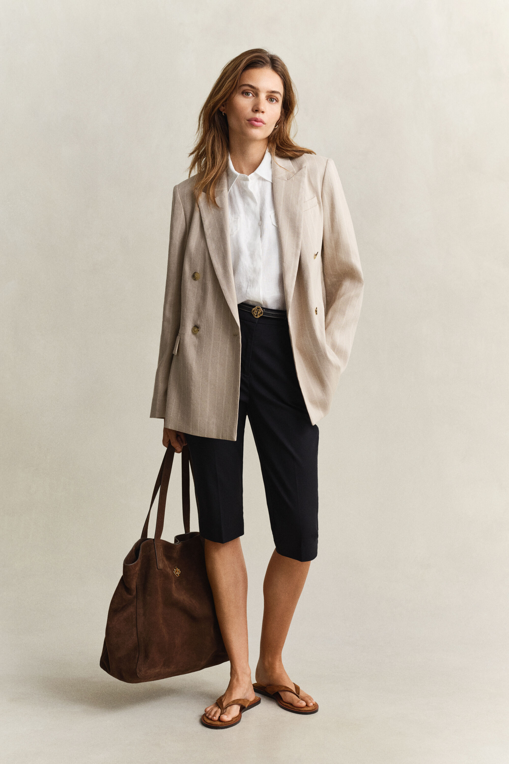 Camisa de lino sin mangas