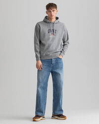 Sudadera Retro Shield con capucha