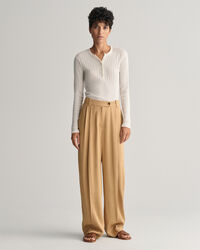 Pantalones chinos Loose Fit de talle bajo y pernera ancha