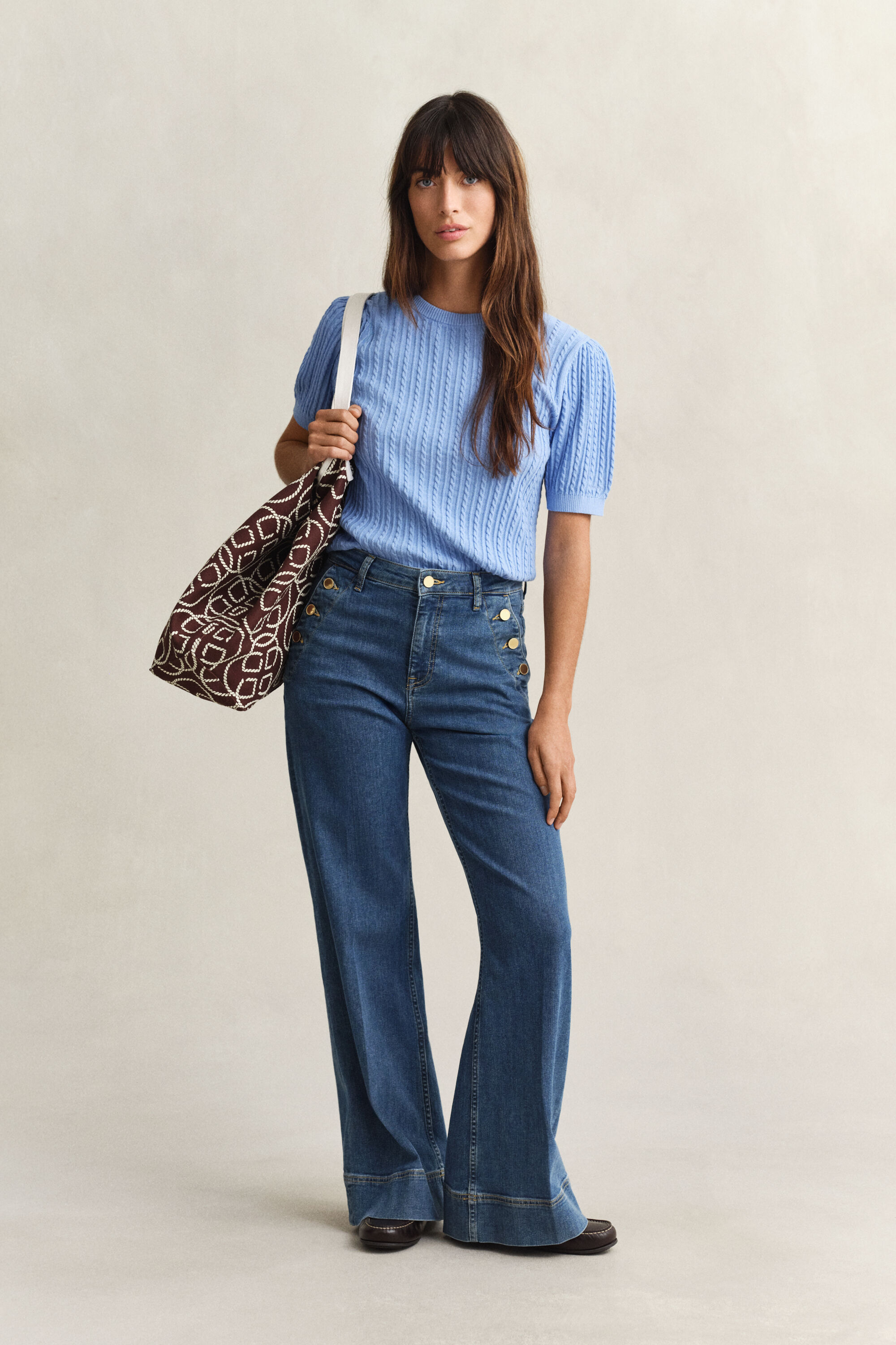 Jersey de algodón con manga corta