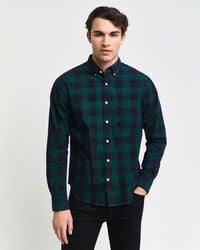 Camisa Regular Fit de pana a cuadros