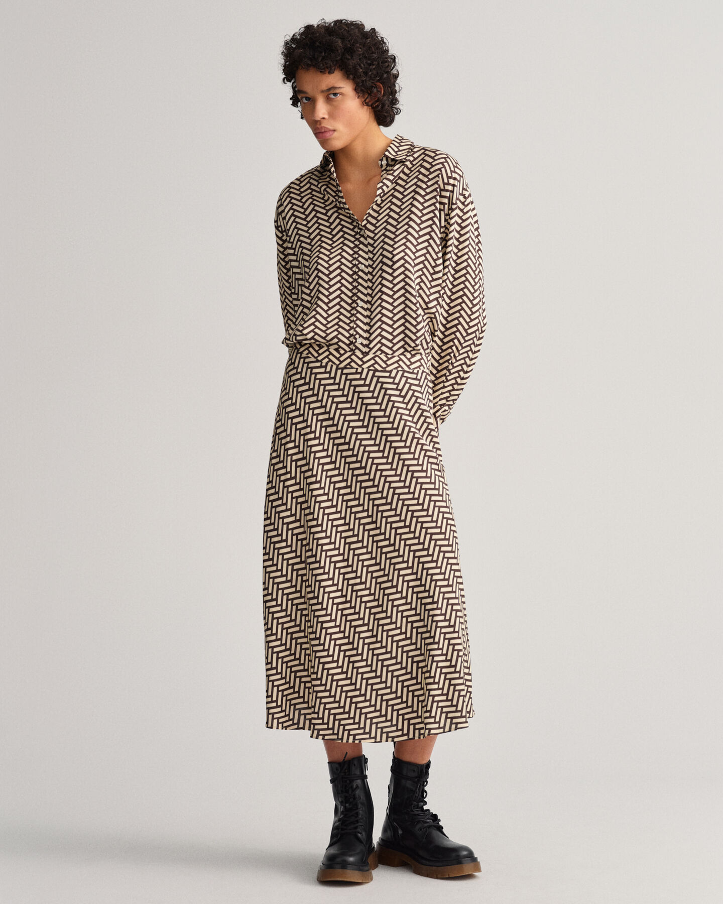 Falda acampanada Geometric