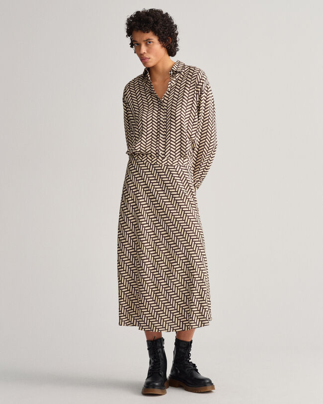 Falda acampanada Geometric