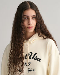 Sudadera con capucha Script Graphic