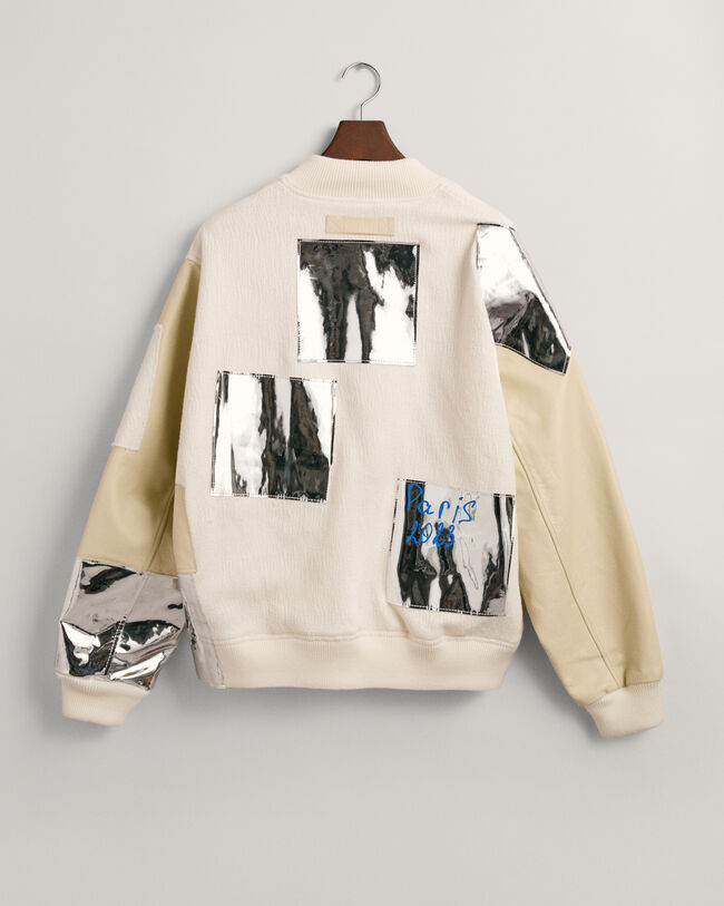 Cazadora Varsity de boucl&eacute; Blank Canvas Project x Harry Nuriev