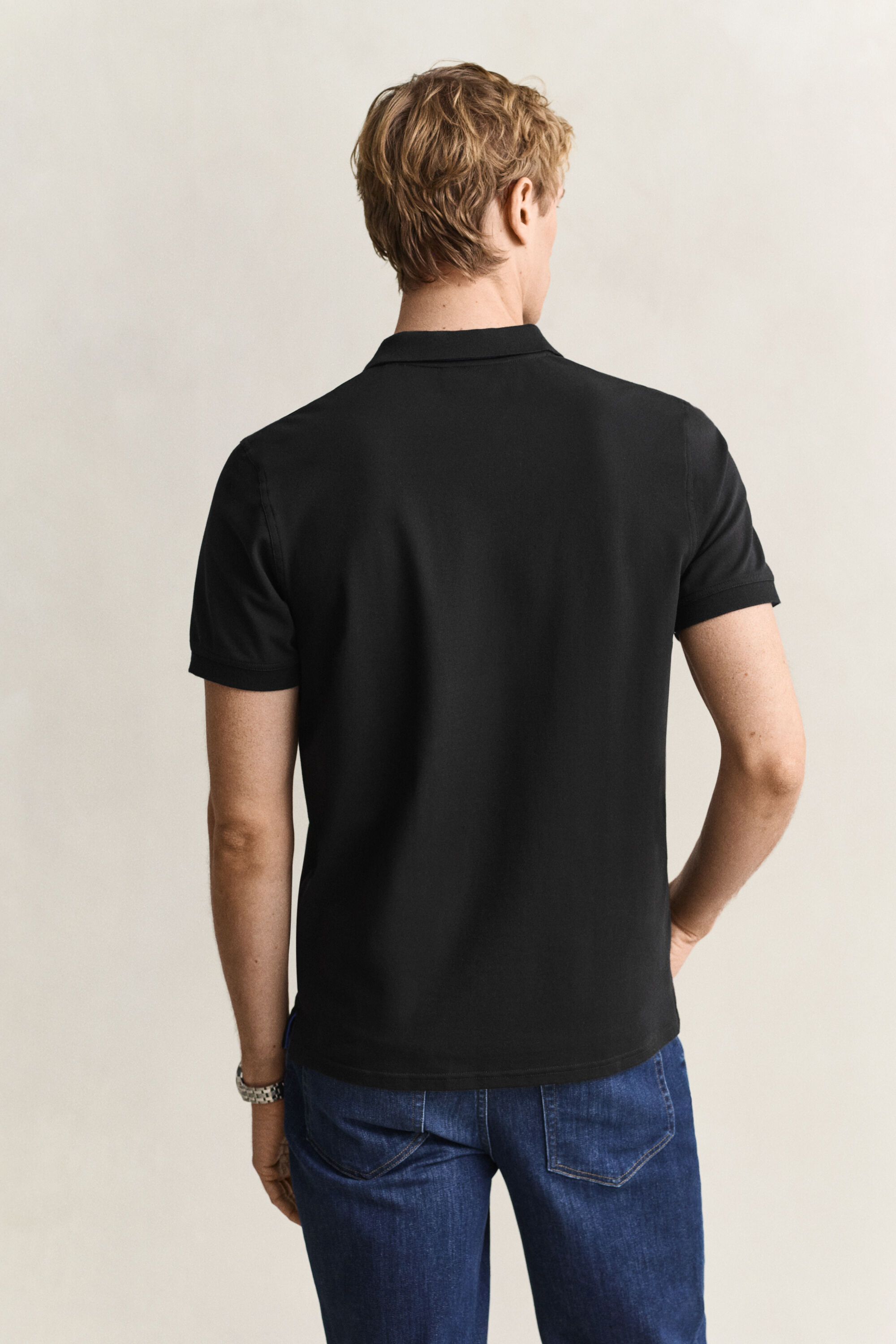 Polo de piqué en contraste