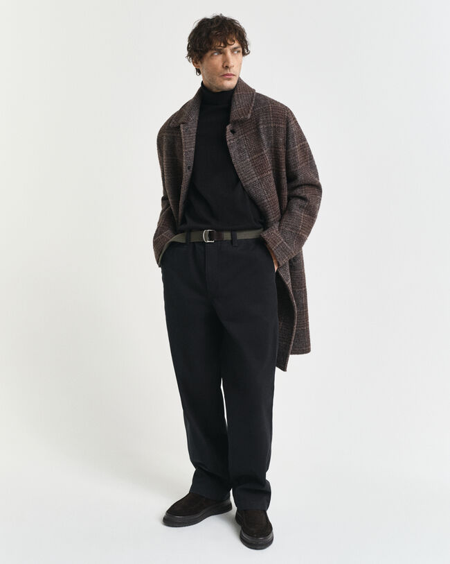 Jersey clásico de algodón con cuello de cisne