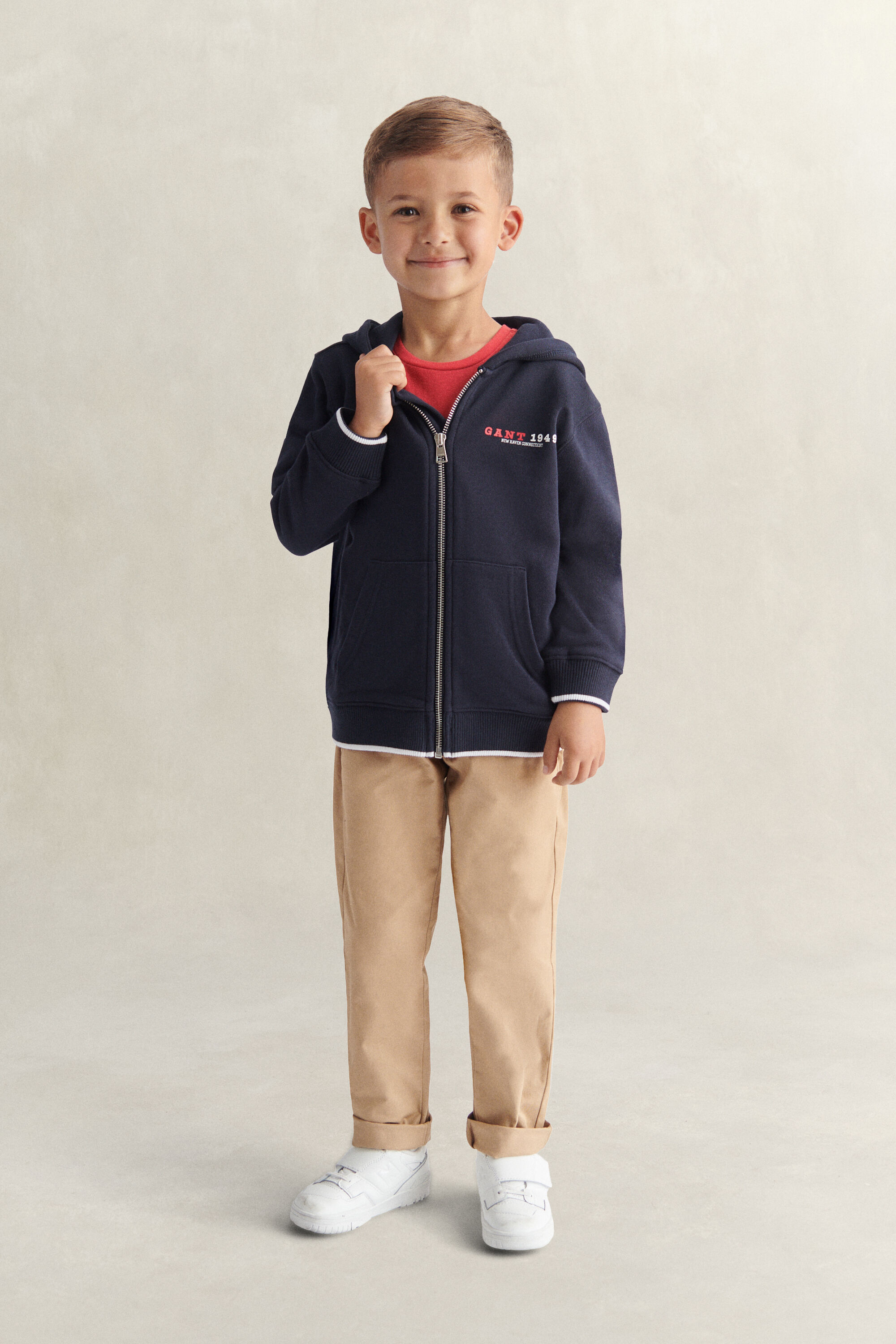 Sudadera con capucha y cremallera Collegiate Graphic Boys