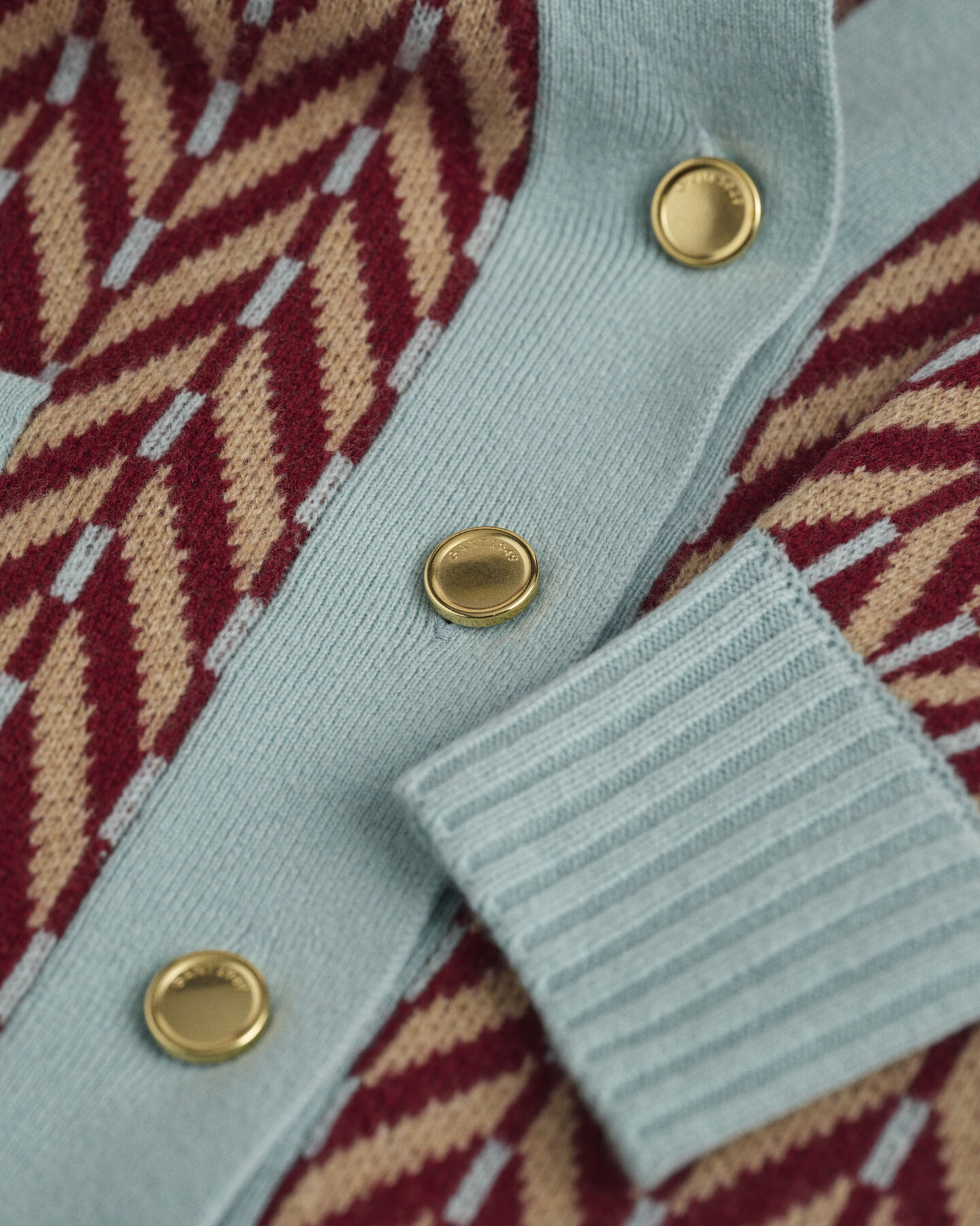 C&aacute;rdigan con dise&ntilde;o de espiga multicolor